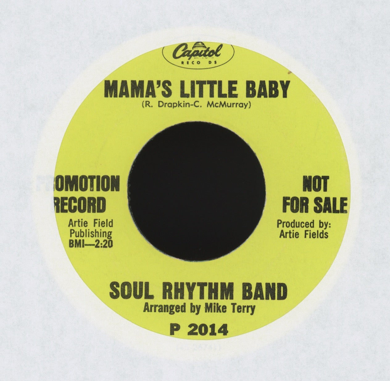 Kris Peterson / Soul Rhythm Band - Mama's Little Baby (Is A Big Girl Now) on Capitol Promo Northern Soul Funk 45