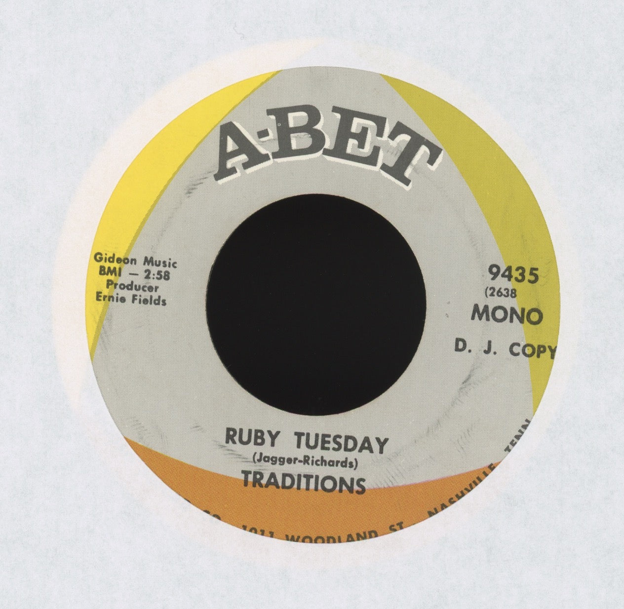 The Traditions - Ruby Tuesday on ABet Promo Northern Soul 45