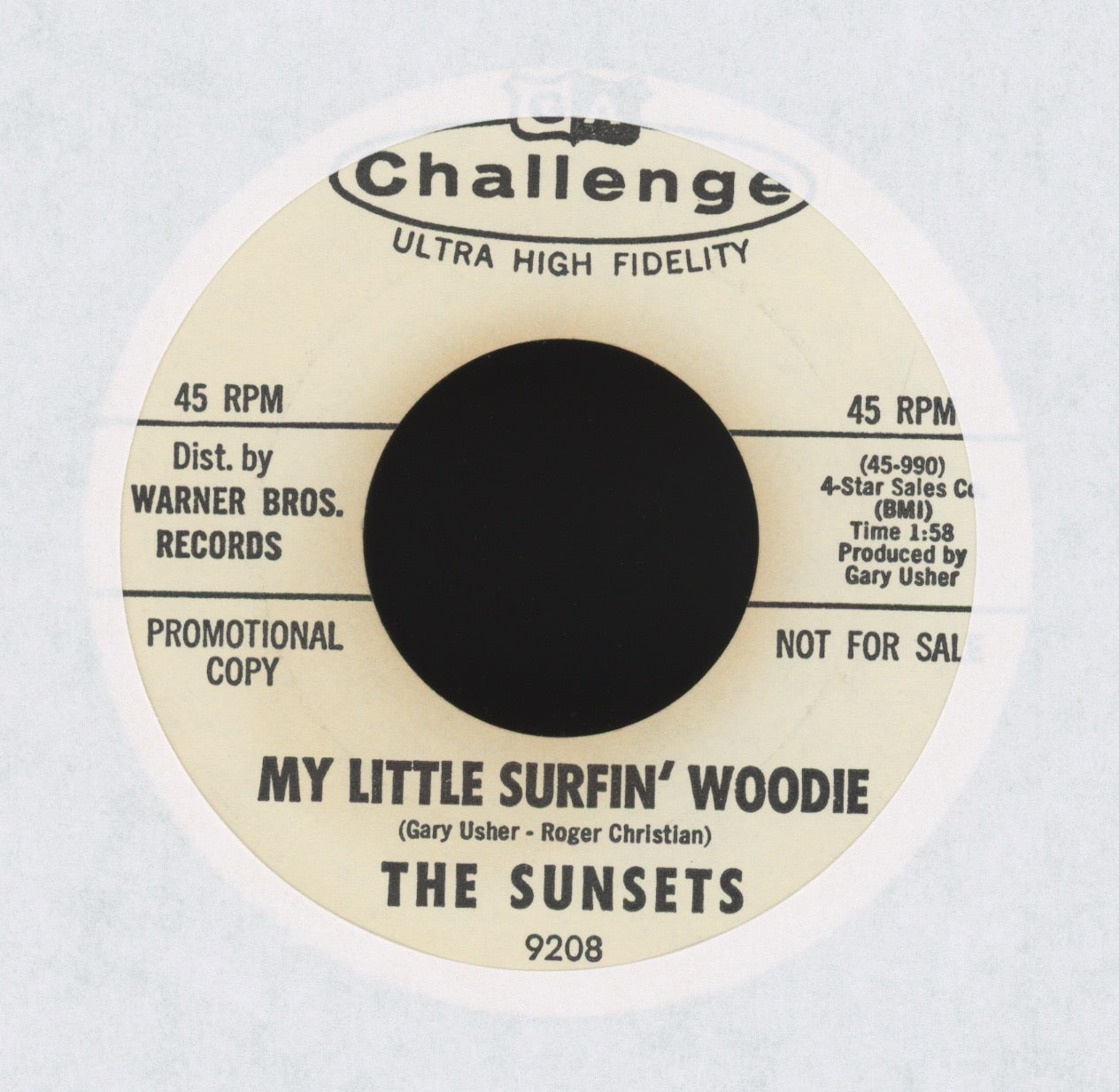 The Sunsets - My Little Surfin' Woodie on Challenge Promo Surf 45