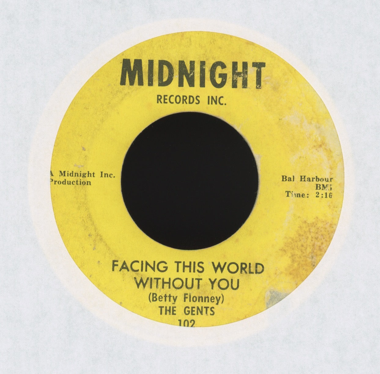 The Gents - Home Again on Midnight Northern Soul 45