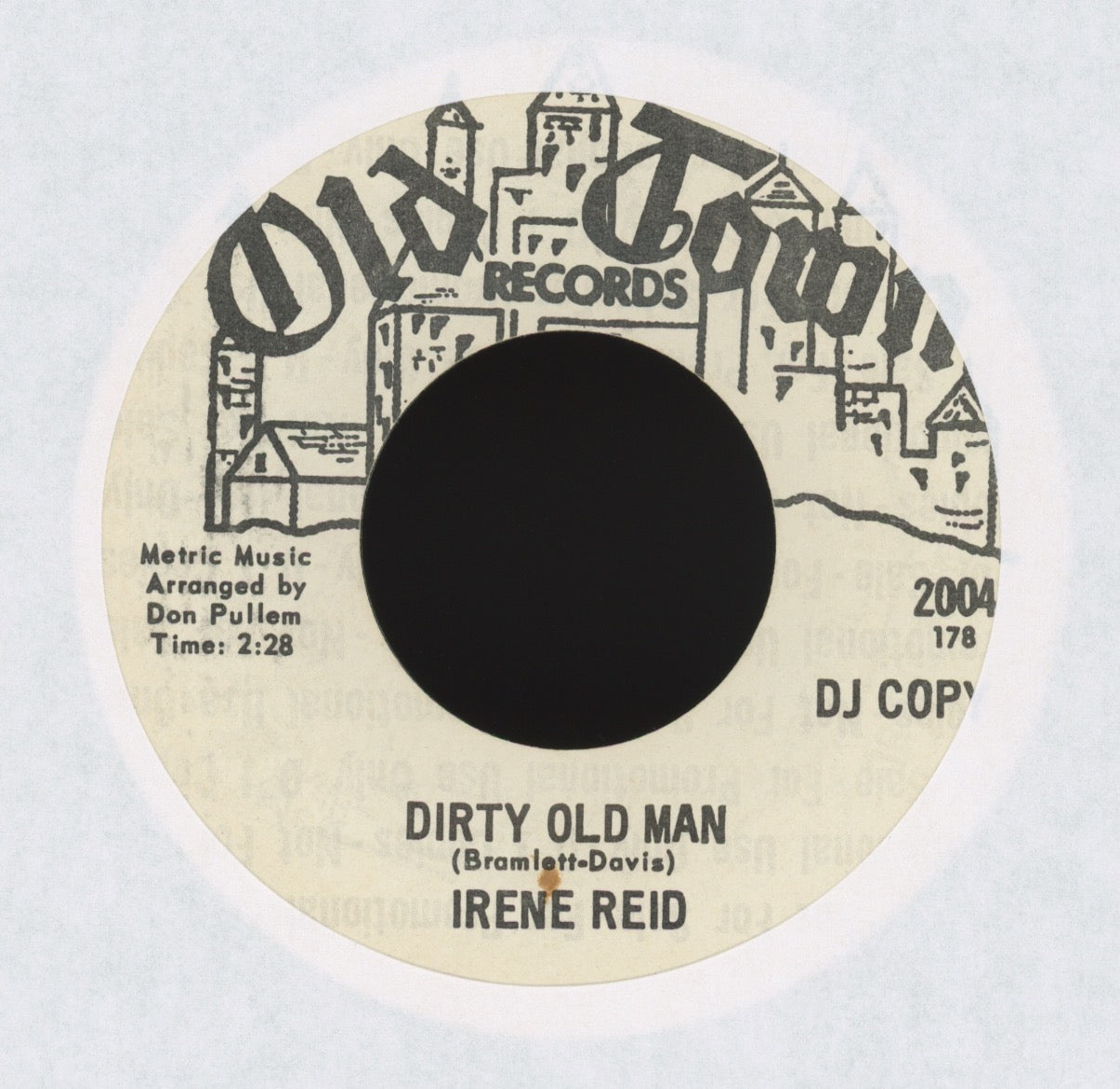 Irene Reid - Dirty Old Man on Old Town Promo Funk 45