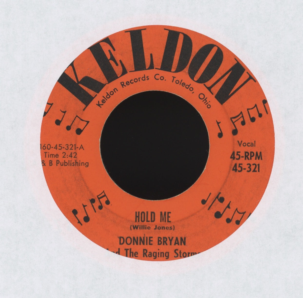 Donnie Bryan & The Raging Storms - Mad Sad And Blue on Keldon Teen Rocker 45