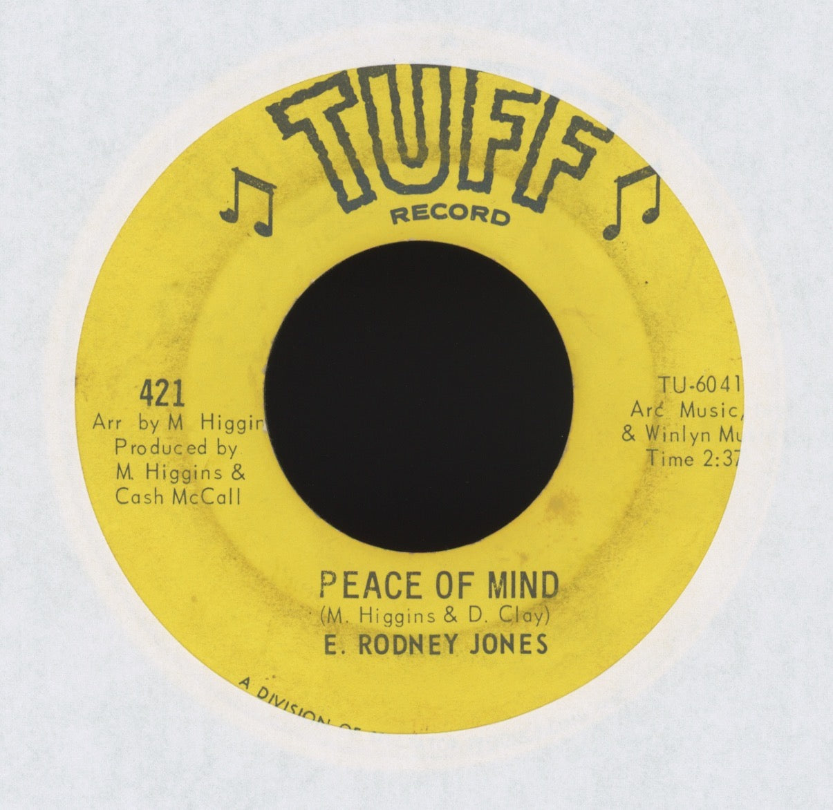 E. Rodney Jones - Peace Of Mind on Tuff Northern Soul 45
