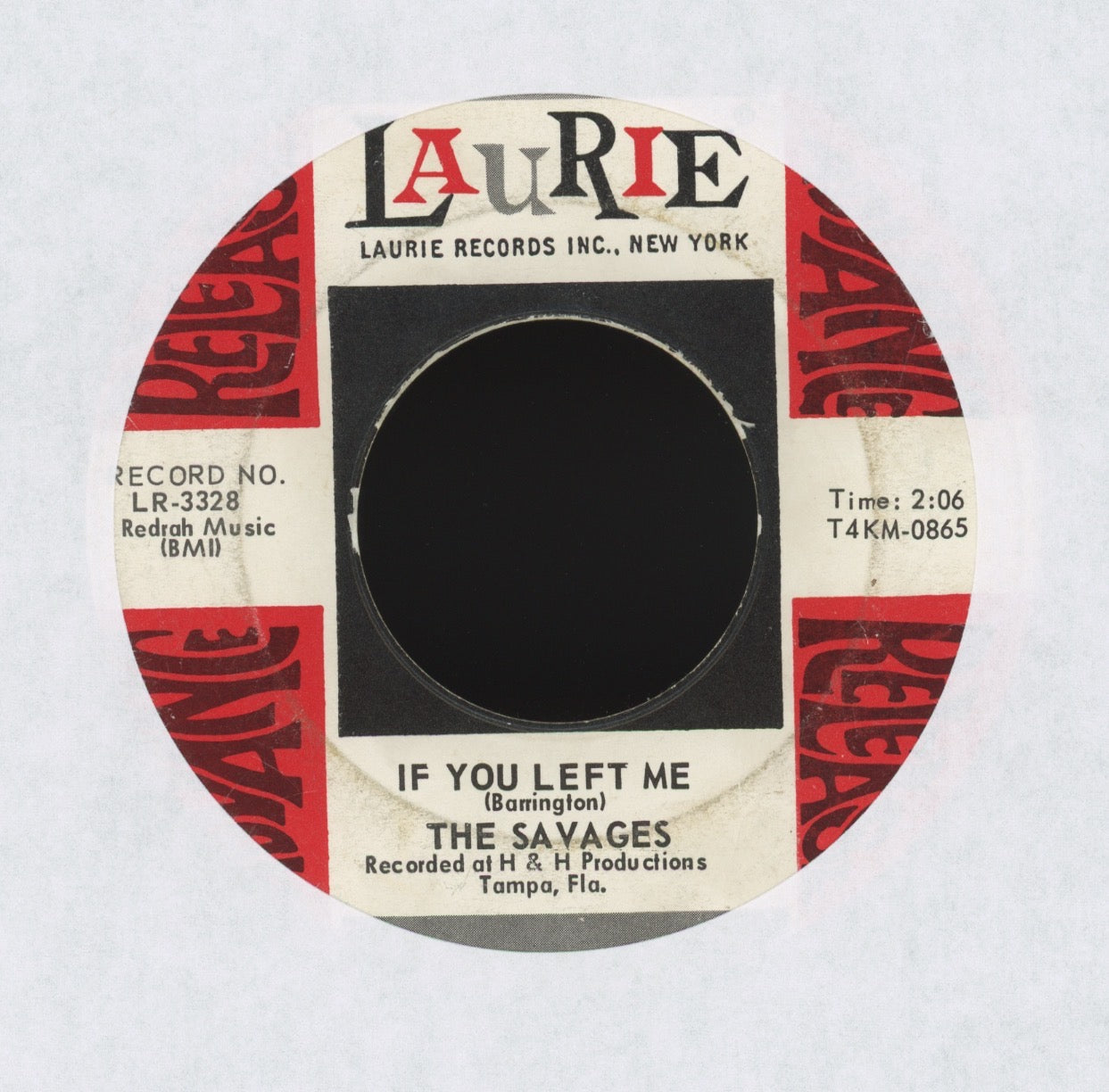 The Savages - Little Miss Sad / If You Left Me on Laurie Promo Garage 45