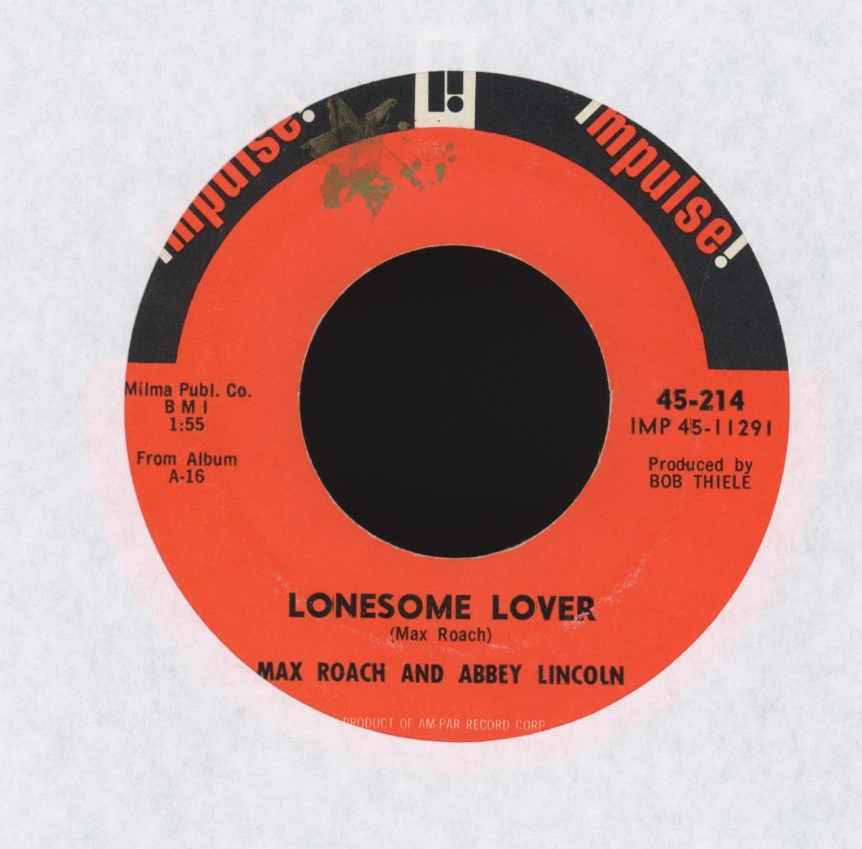 Max Roach / Abbey Lincoln - Lonesome Lover on Impulse Spiritual Jazz 45