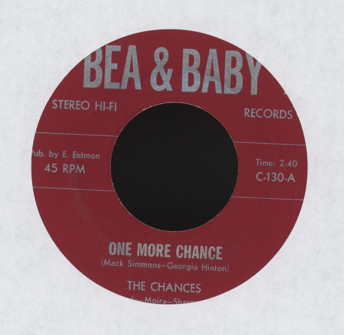 The Chances - One More Chance on Bea & Baby Northern Soul 45
