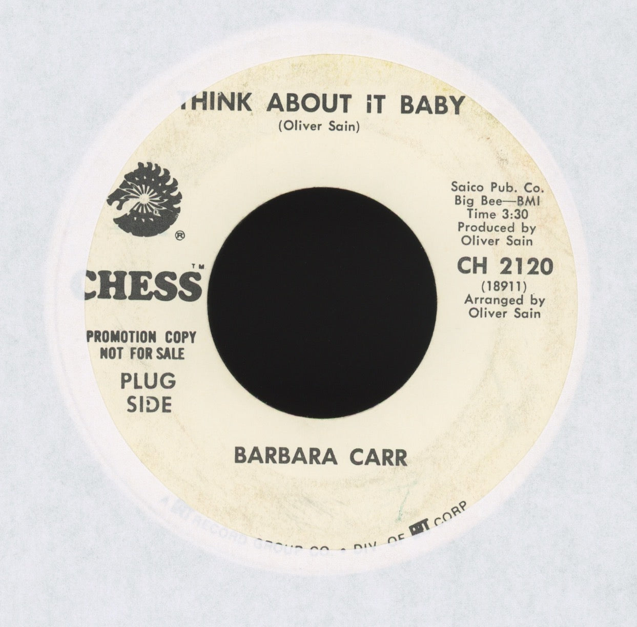 Barbara Carr - Don't Knock Love on Chess Promo Soul 45