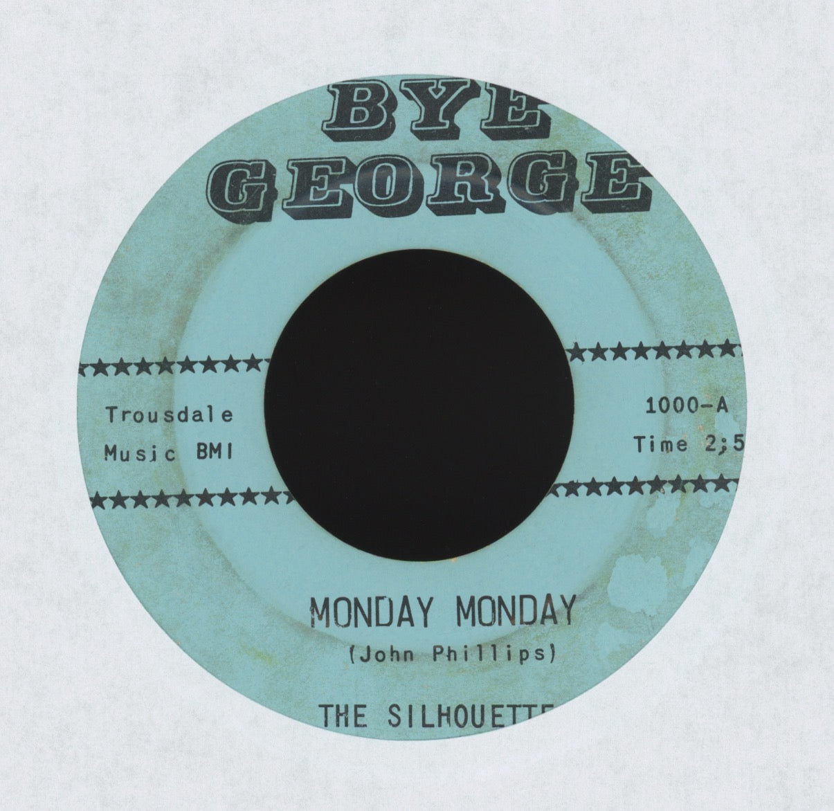 The Silhouettes - Monday, Monday on Bye George Jazz Mod Funk 45