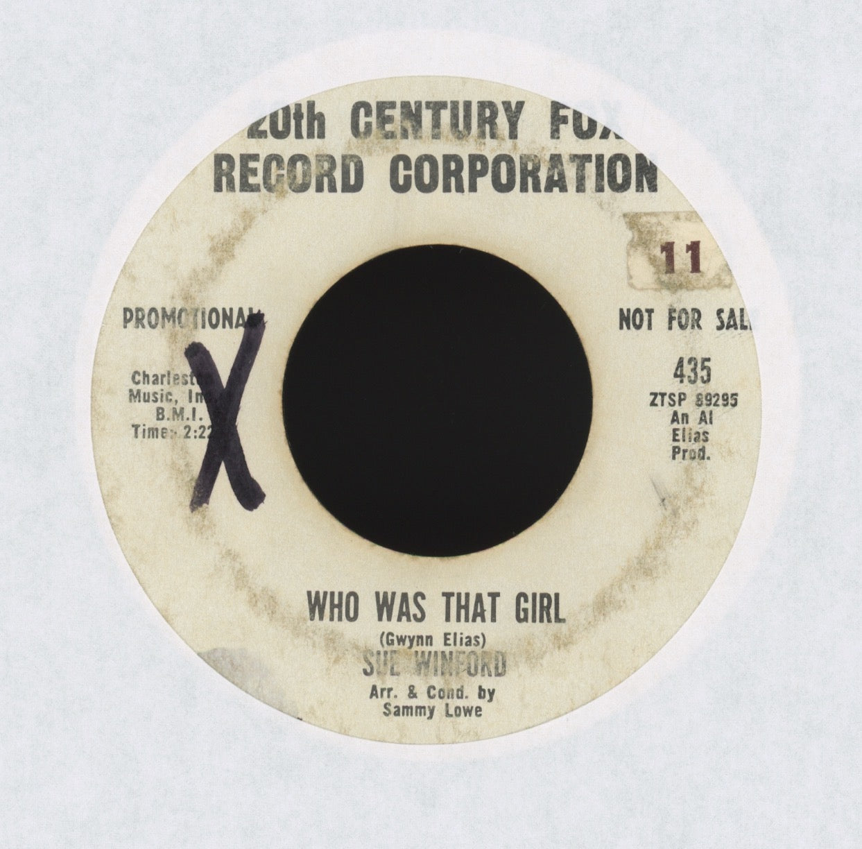 Sue Winford - If You Try To Steal My Baby on 20th Century Fox Promo Northern Soul 45