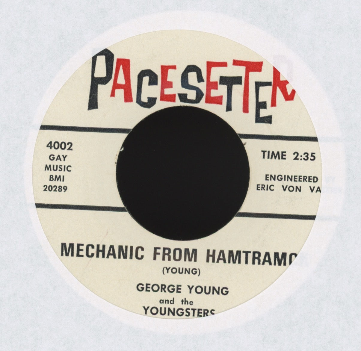 George Young And The Youngsters - Mechanic From Hamtramck on Pacesetter Mod Soul R&B 45