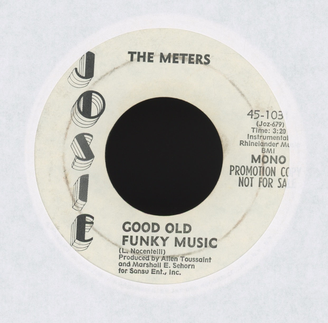 The Meters - Good Old Funky Music on Josie Promo Funk 45