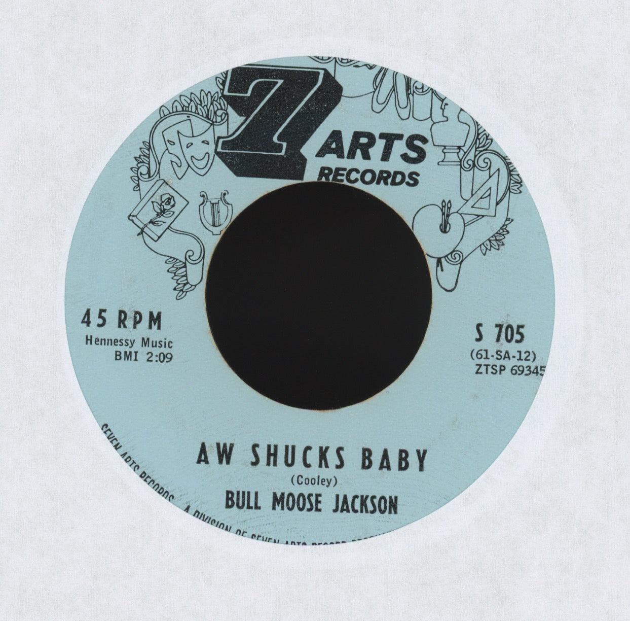Bull Moose Jackson - Aw Shucks Baby on 7 Arts R&B 45