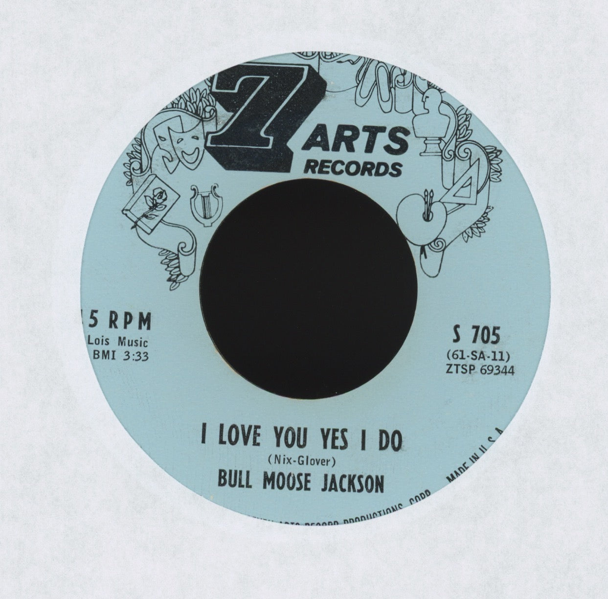 Bull Moose Jackson - Aw Shucks Baby on 7 Arts R&B 45