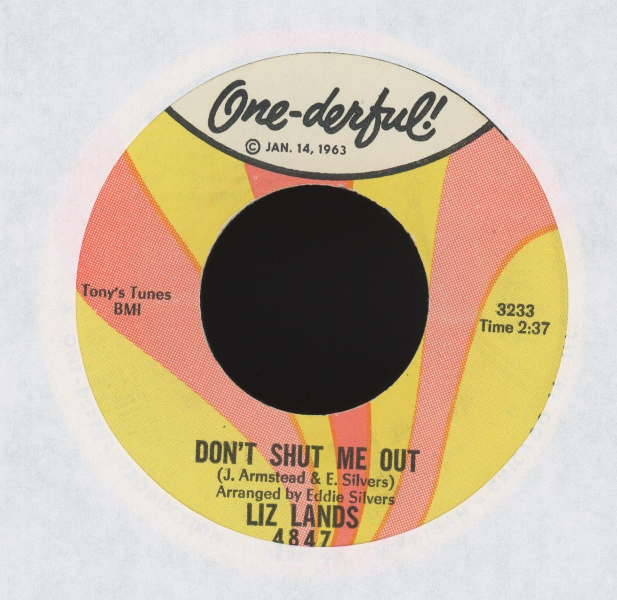 Liz Lands - One Man's Poison / Don't Shut Me Out on One-derful R&B Soul 45