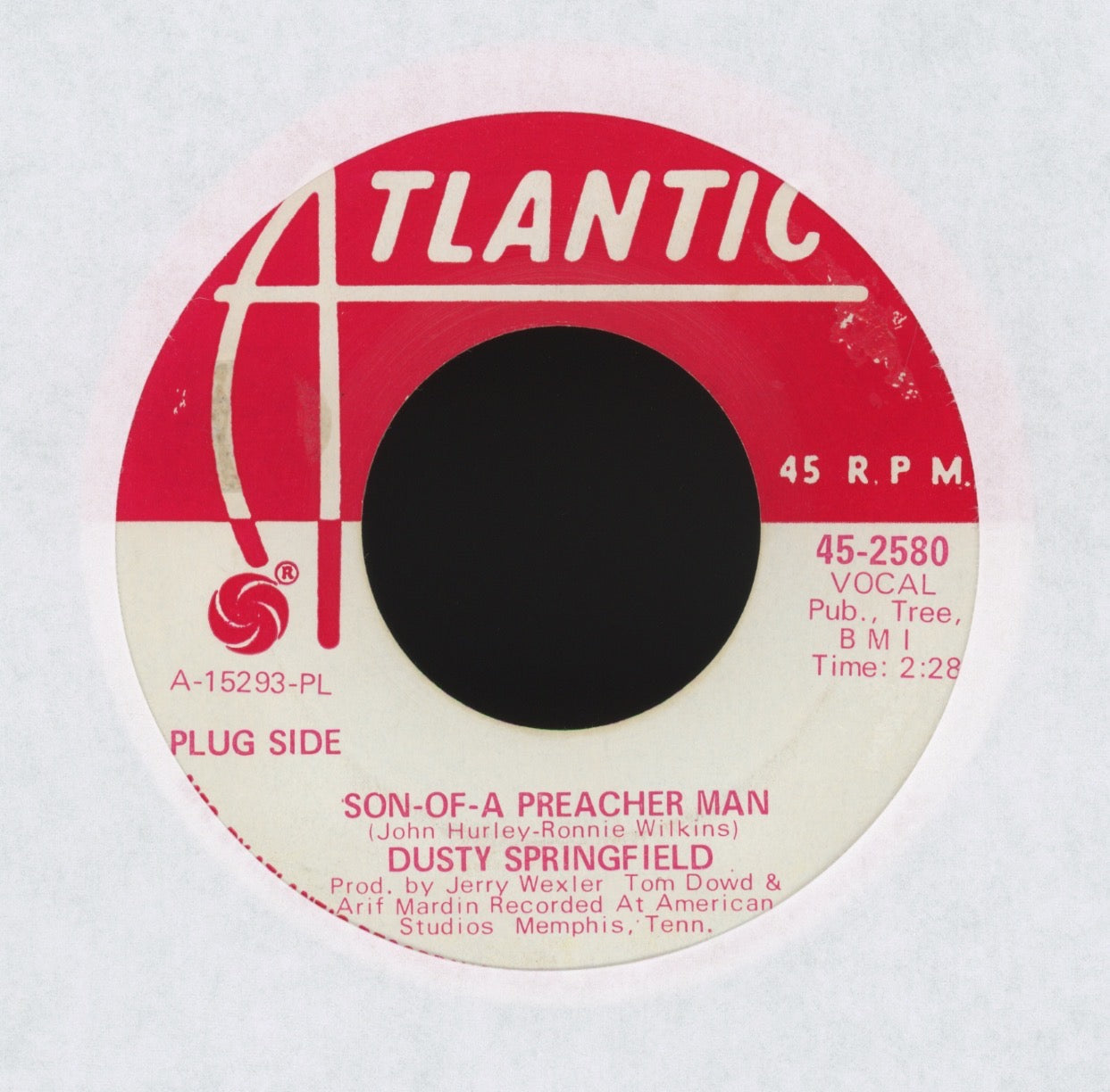 Dusty Springfield - Son-Of-A Preacher Man on Atlantic Promo Soul Funk 45
