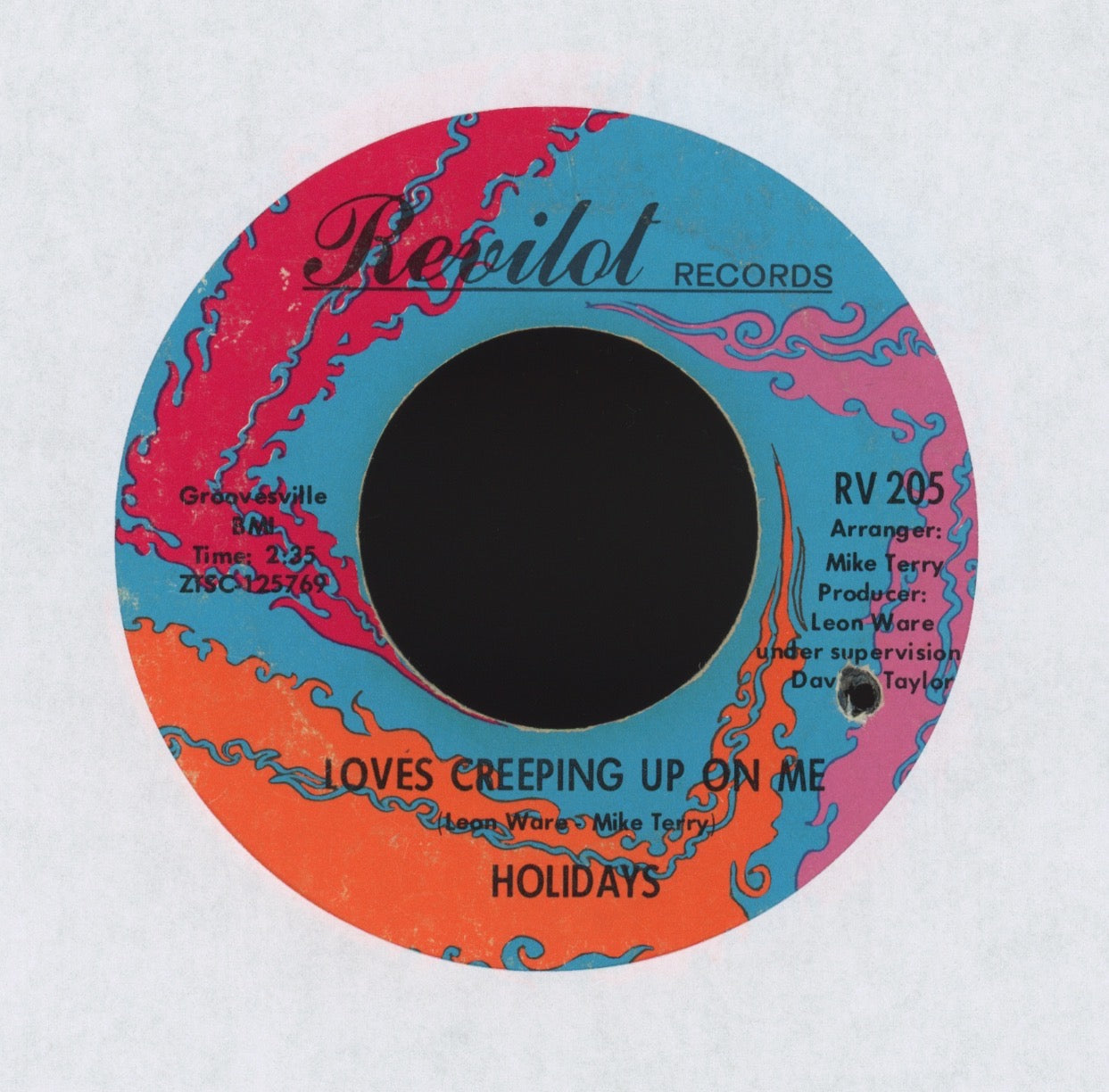 The Holidays - Loves Creeping Up On Me on Revilot Northern Soul 45