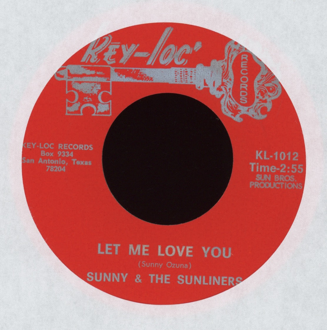 Sunny & The Sunliners - Runaway / Let Me Love You on Key Loc Sweet Soul 45
