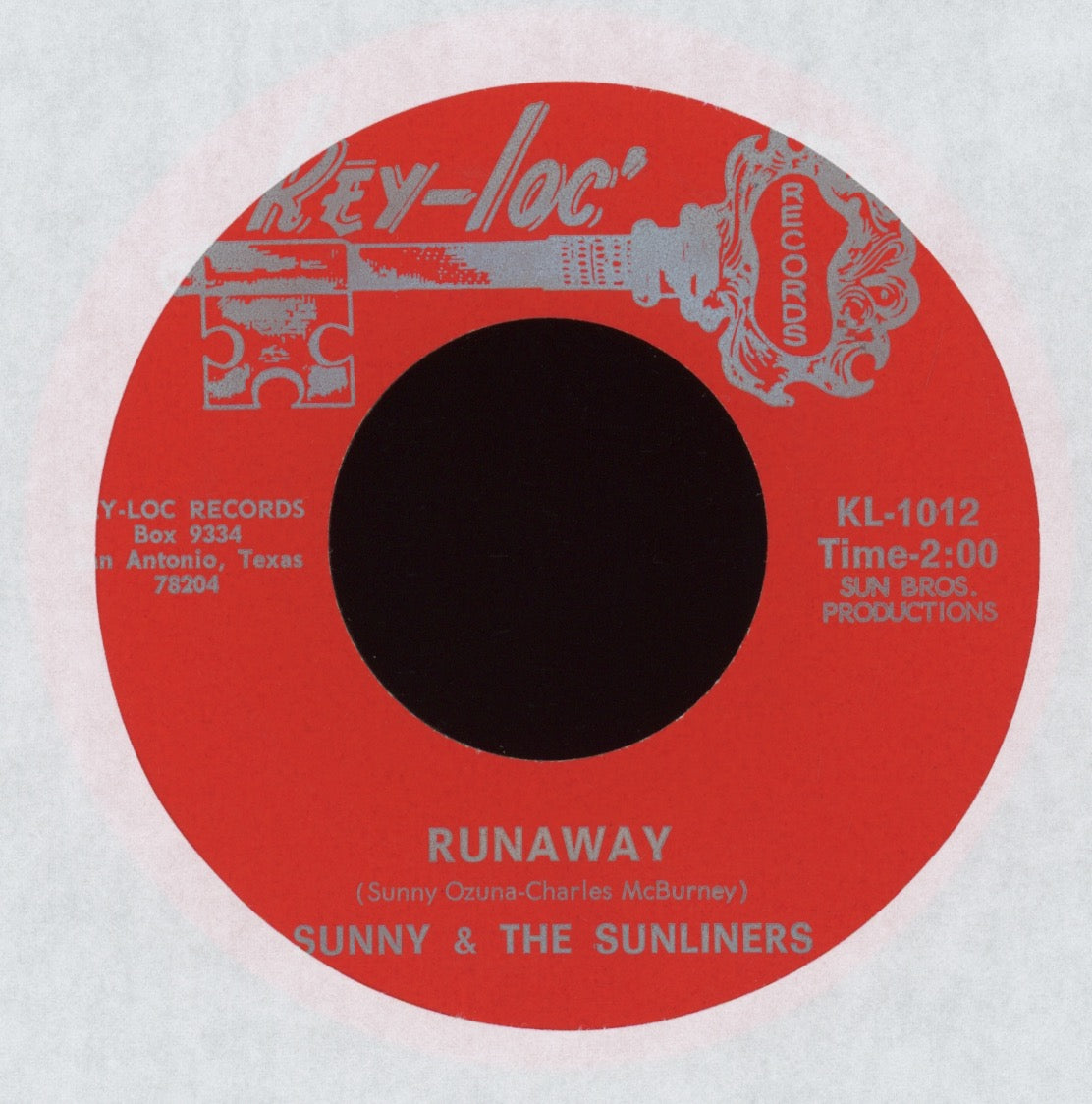 Sunny & The Sunliners - Runaway / Let Me Love You on Key Loc Sweet Soul 45