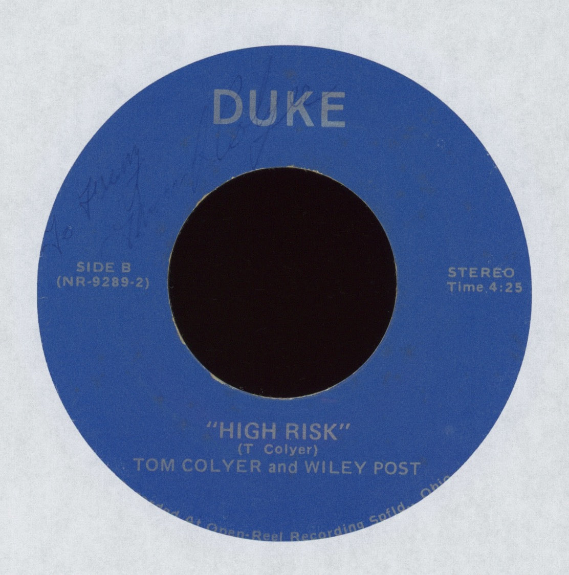 Wiley Post & Tom Colyer - High Risk on Duke Funk 4