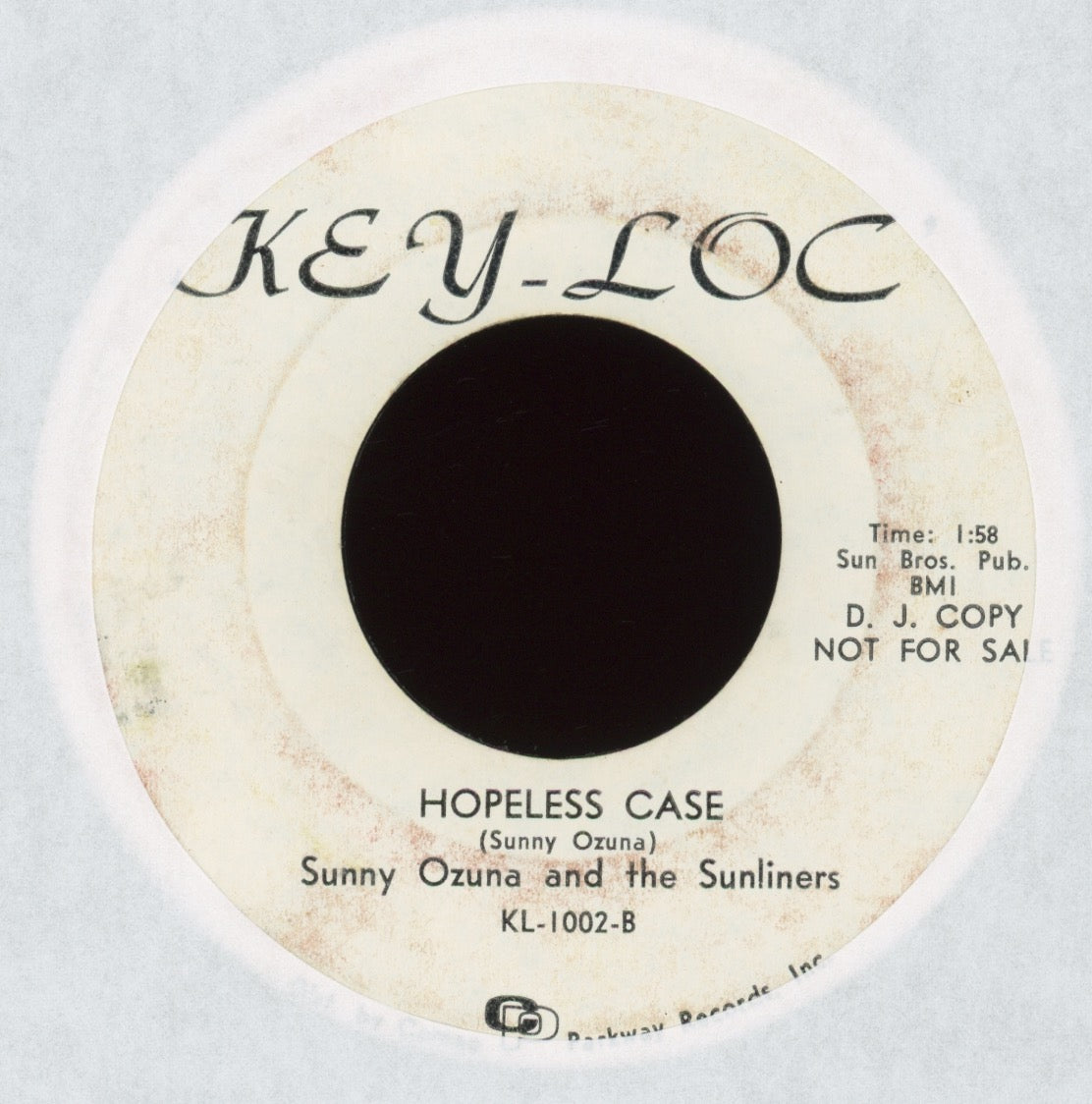 Sunny & The Sunliners - Smile Now, Cry Later on Key Loc Promo Sweet Soul 45