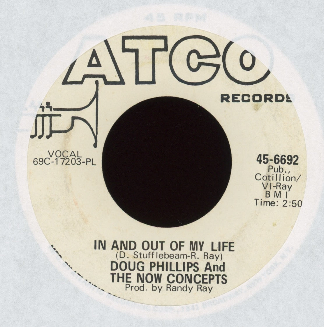 Doug Phillips And The Now Concepts - You Really Know How To Hurt A Guy on Atco Promo Northern Soul 45