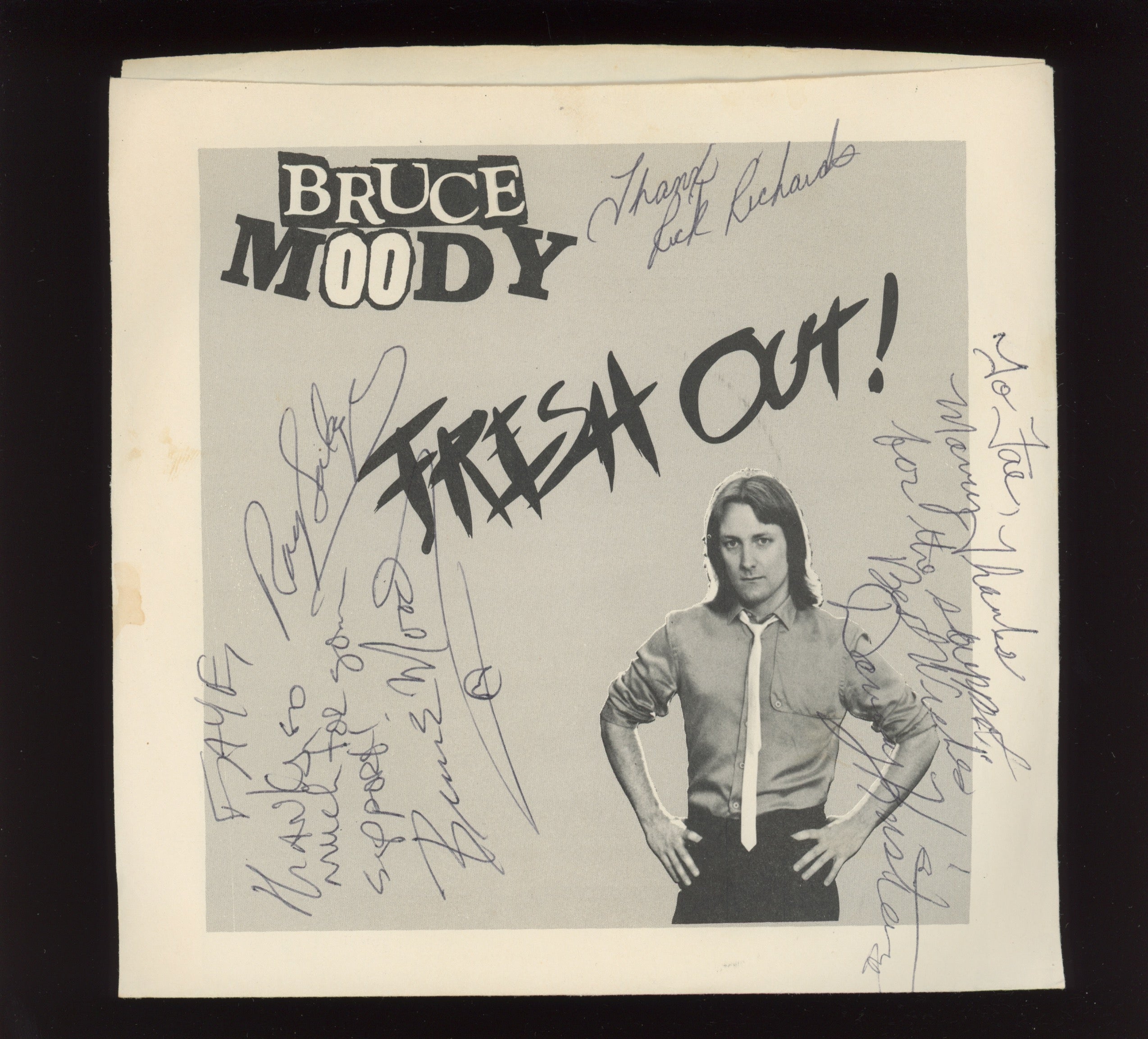 Bruce Moody - Fresh Out! Private Press Power Pop 7" EP With Picture Sleeve