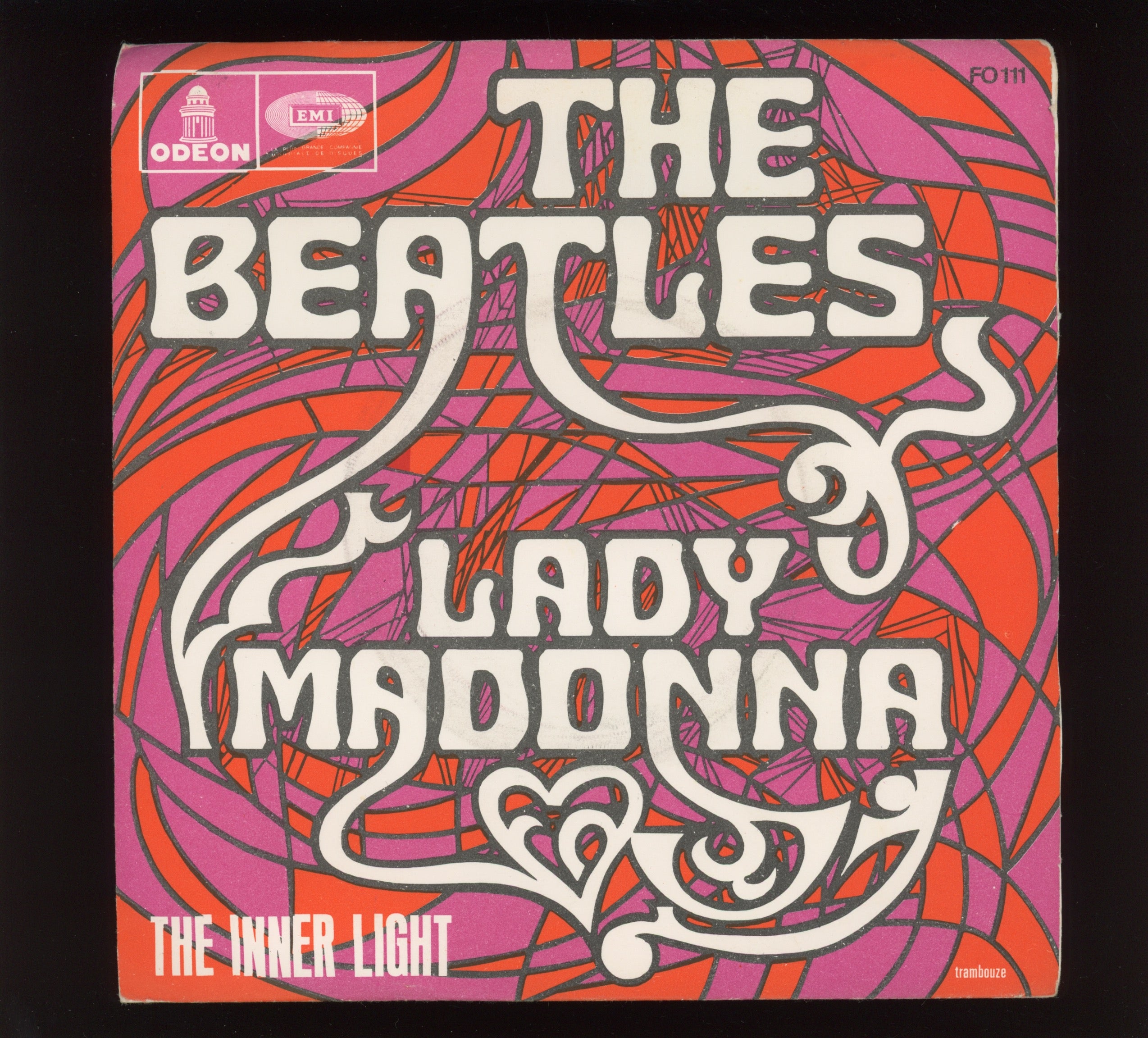The Beatles - Lady Madonna on Odeon France Reissue 45 With Picture Sleeve