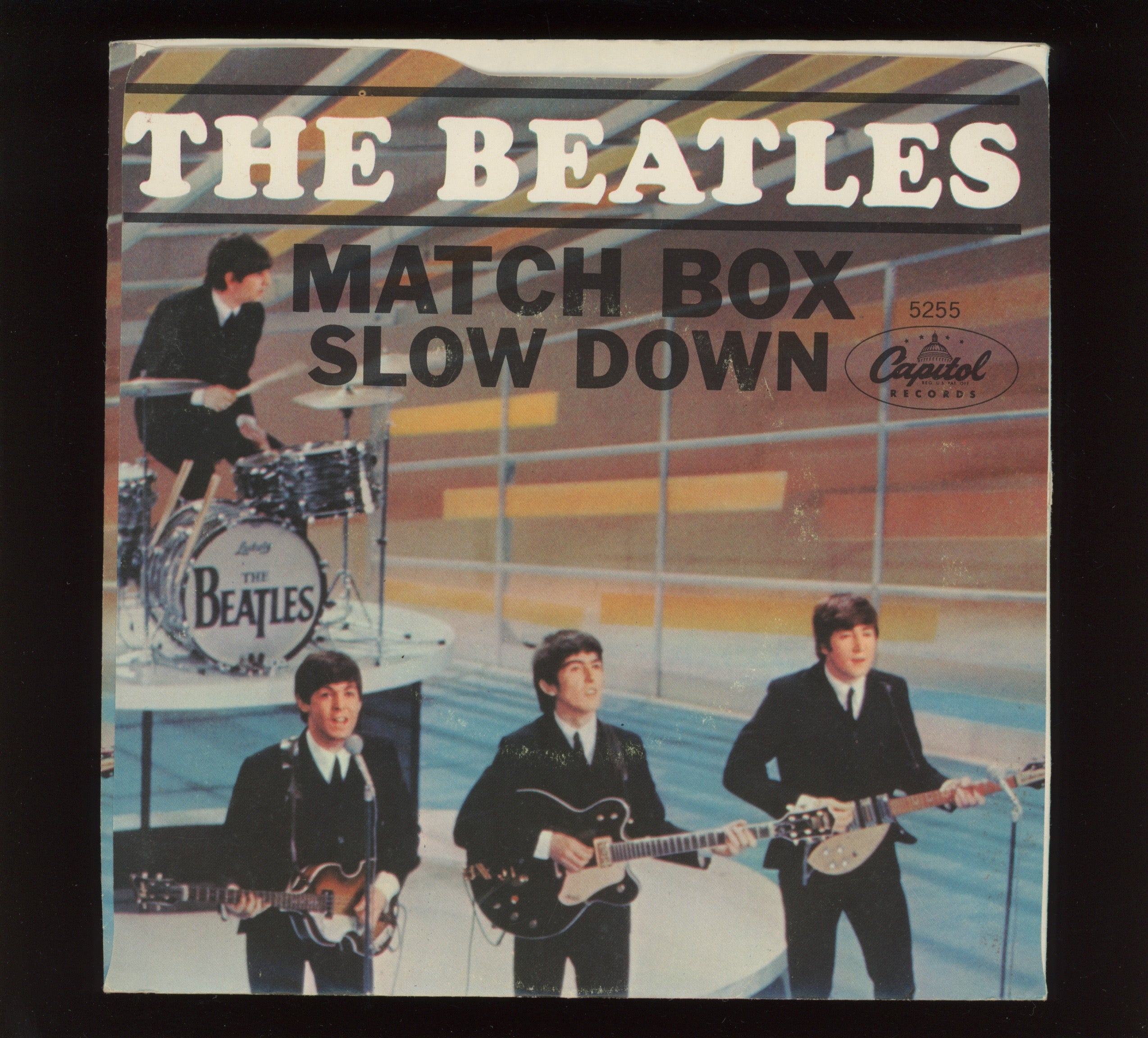 The Beatles - Matchbox / Slow Down on Capitol 45 With Picture Sleeve West Coast