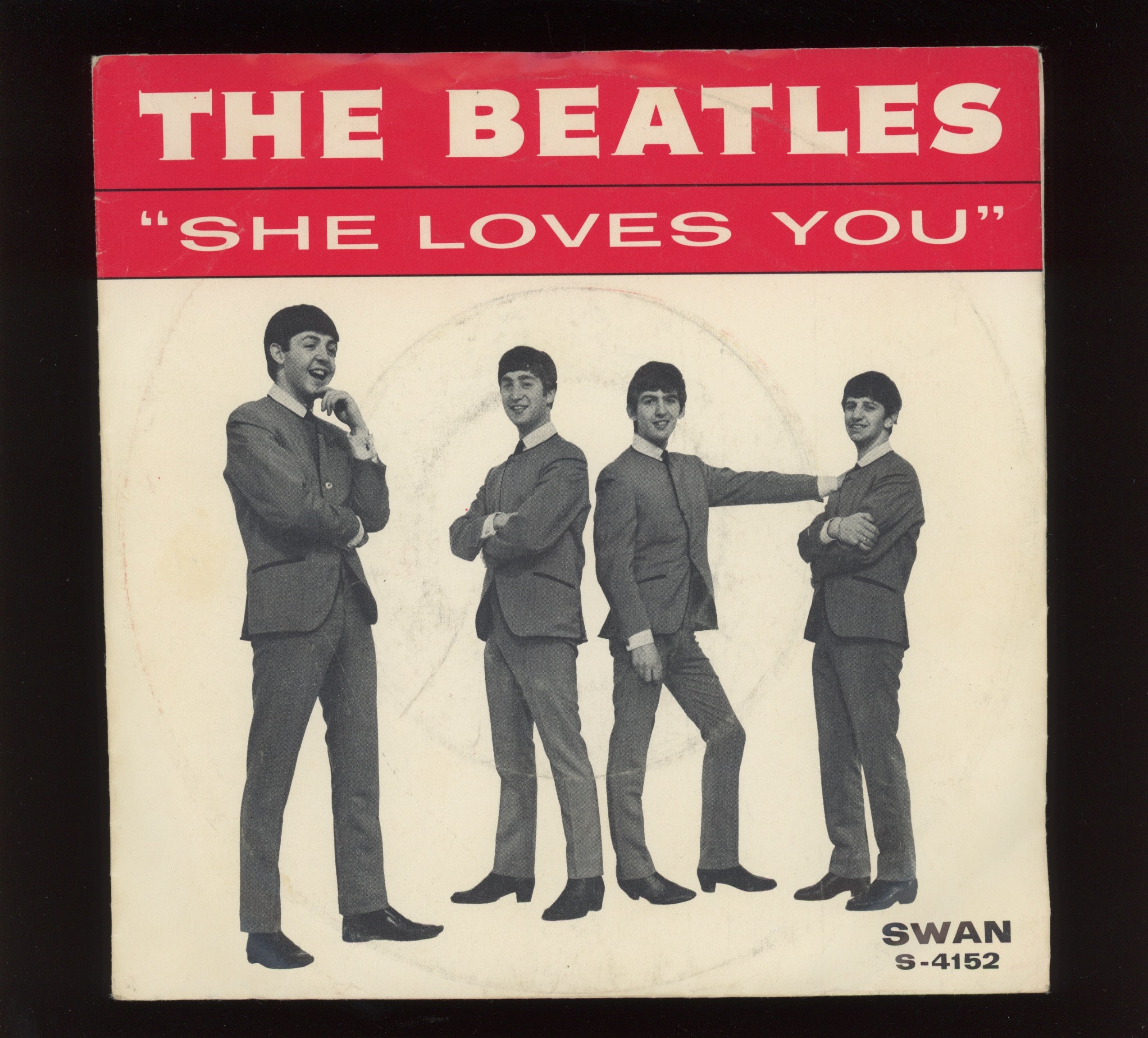 The Beatles - She Loves You on Swan 45 With Picture Sleeve