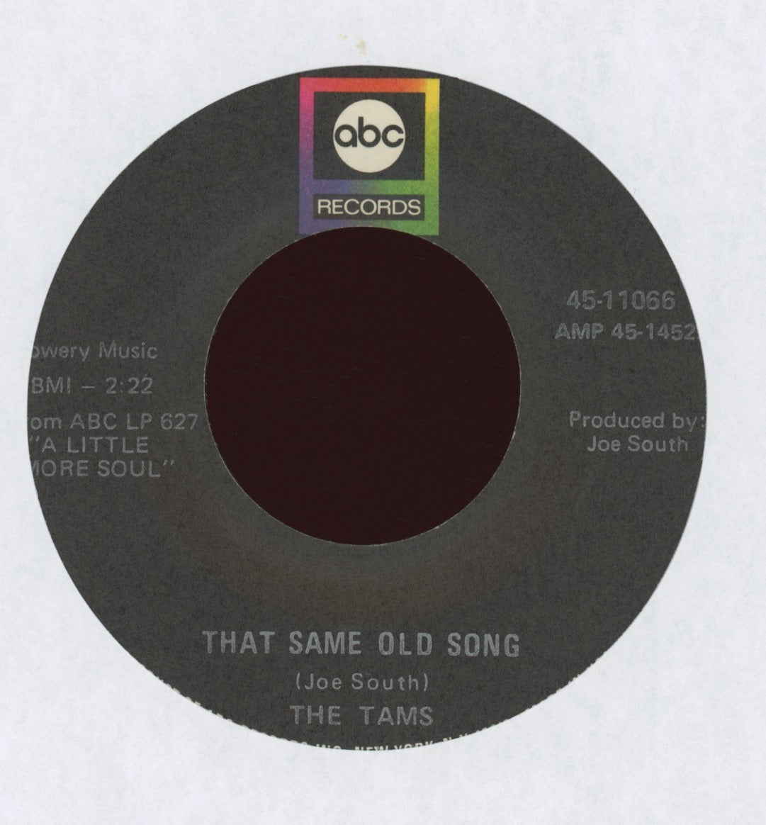 The Tams - Be Young Be Foolish Be Happy on ABC Northern Soul 45