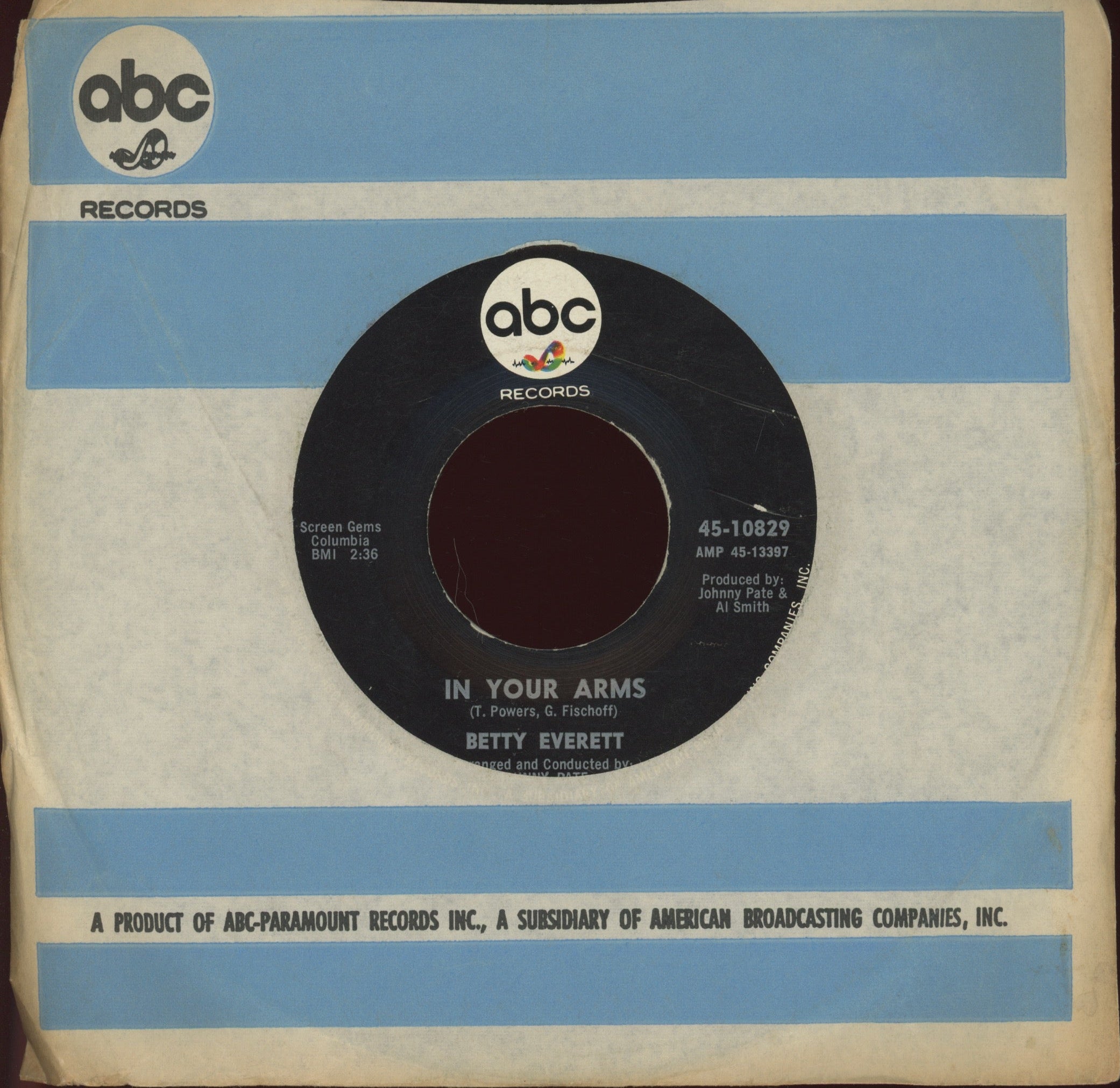 Betty Everett - In Your Arms / Nothing I Wouldn't Do on ABC Promo Northern Soul 45