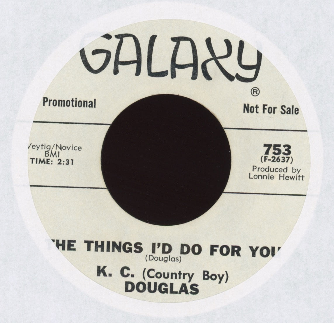 K.C. Douglas - The Little Green House on Galaxy Promo Blues Funk 45