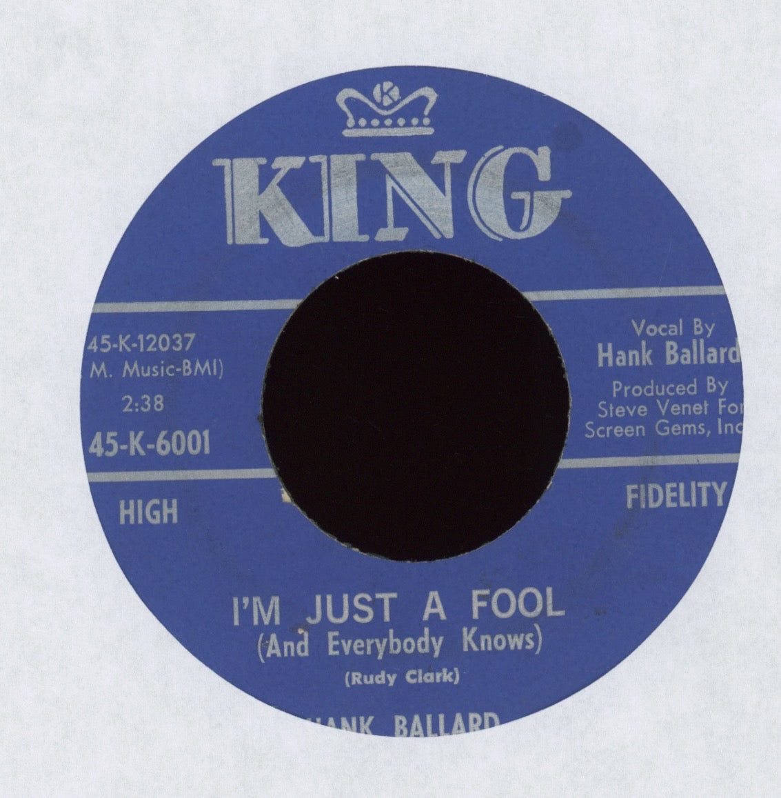 Hank Ballard - Do It Zulu Style on King R&B 45