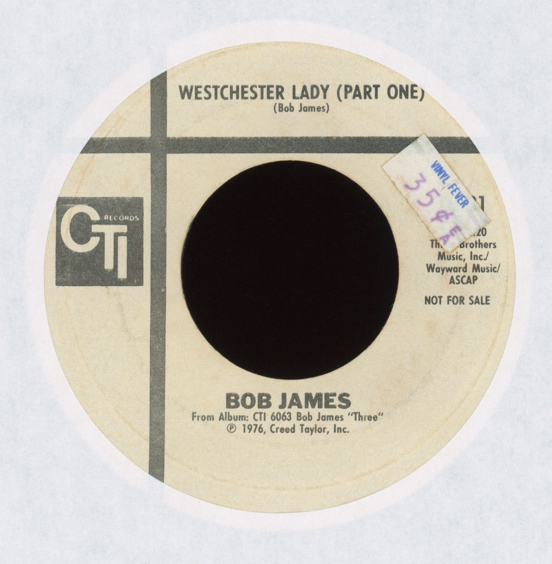 Bob James - Westchester Lady on CTI Promo Jazz Funk 45