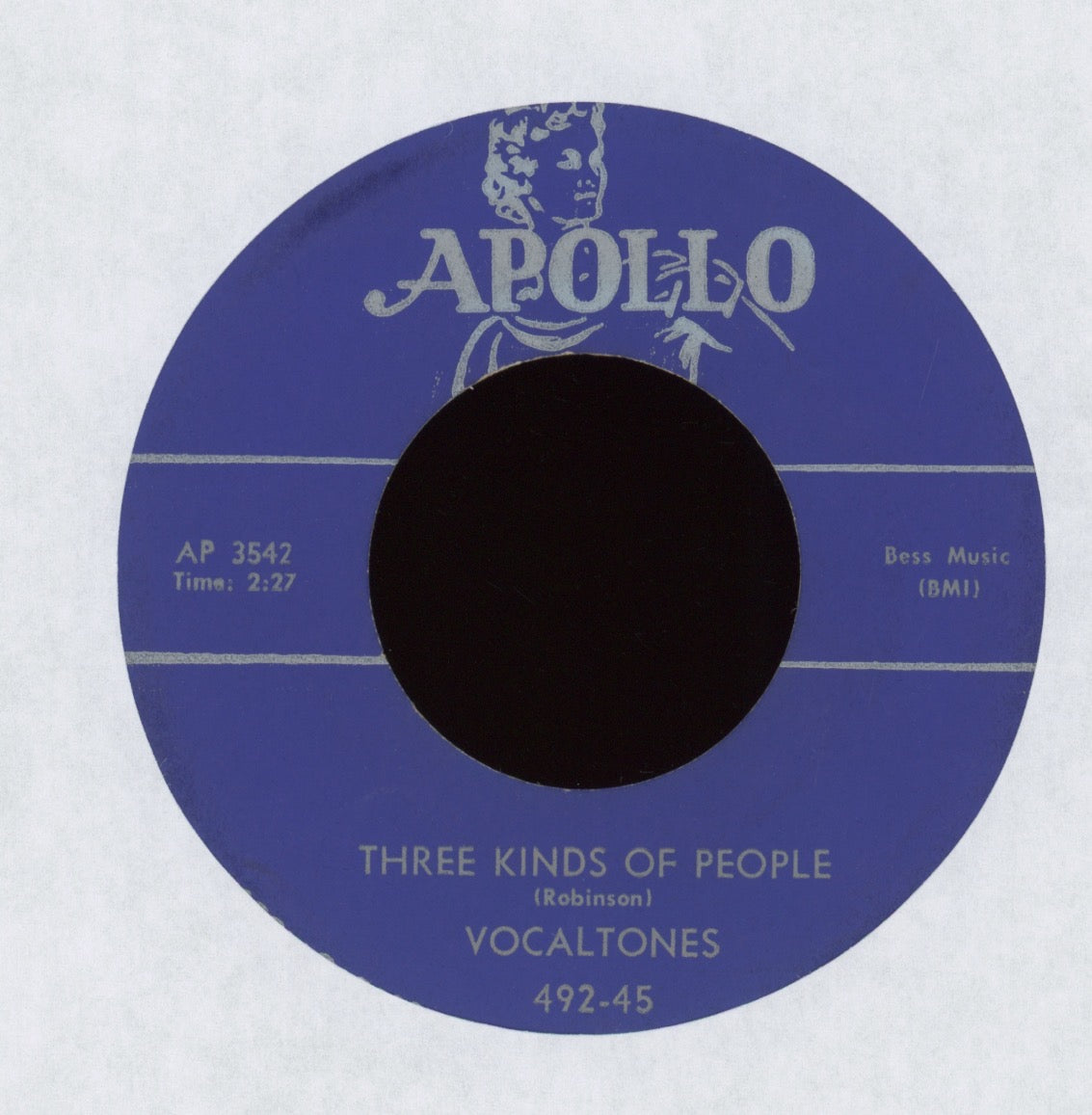 The Vocaltones - Darling (You Know I Love You) on Apollo R&B Doo Wop 45