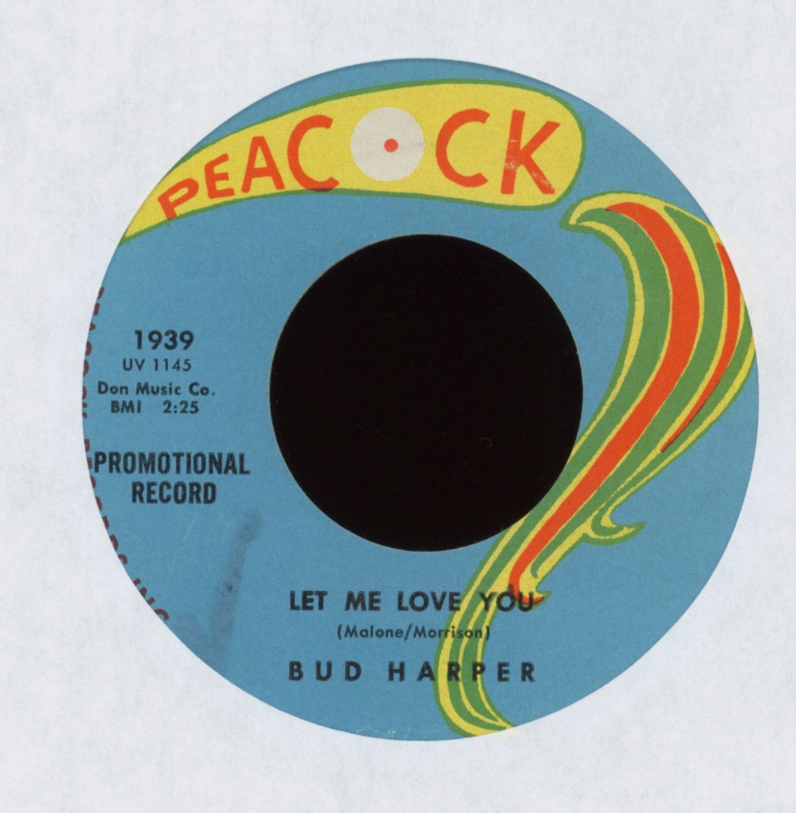 Bud Harper - Mr. Soul on Peacock Promo Northern Soul 45