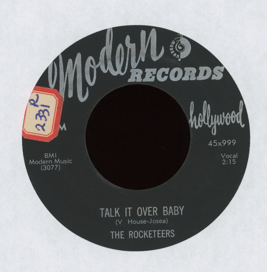 The Rocketeers - Talk It Over Baby on Modern R&B Doo Wop 45