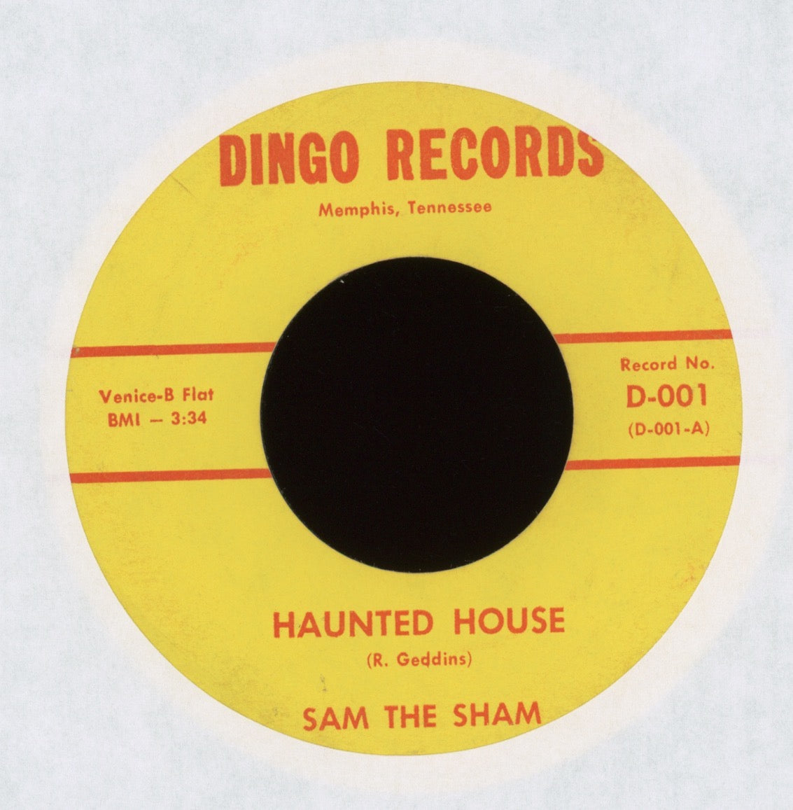 Sam The Sham - Haunted House on Dingo Halloween Garage 45