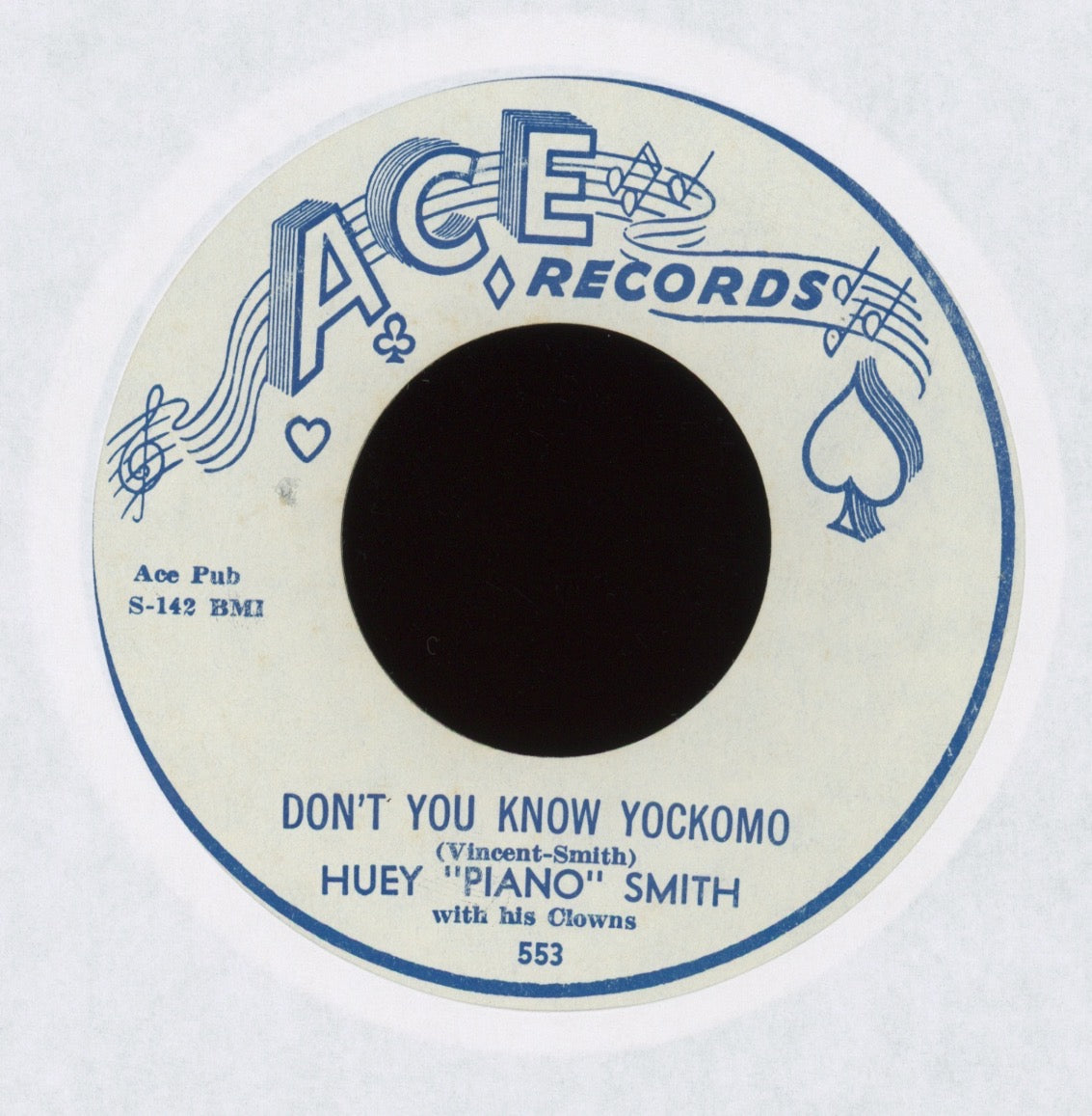 Huey "Piano" Smith & His Clowns - Don't You Know Yockomo on Ace NOLA R&B 45
