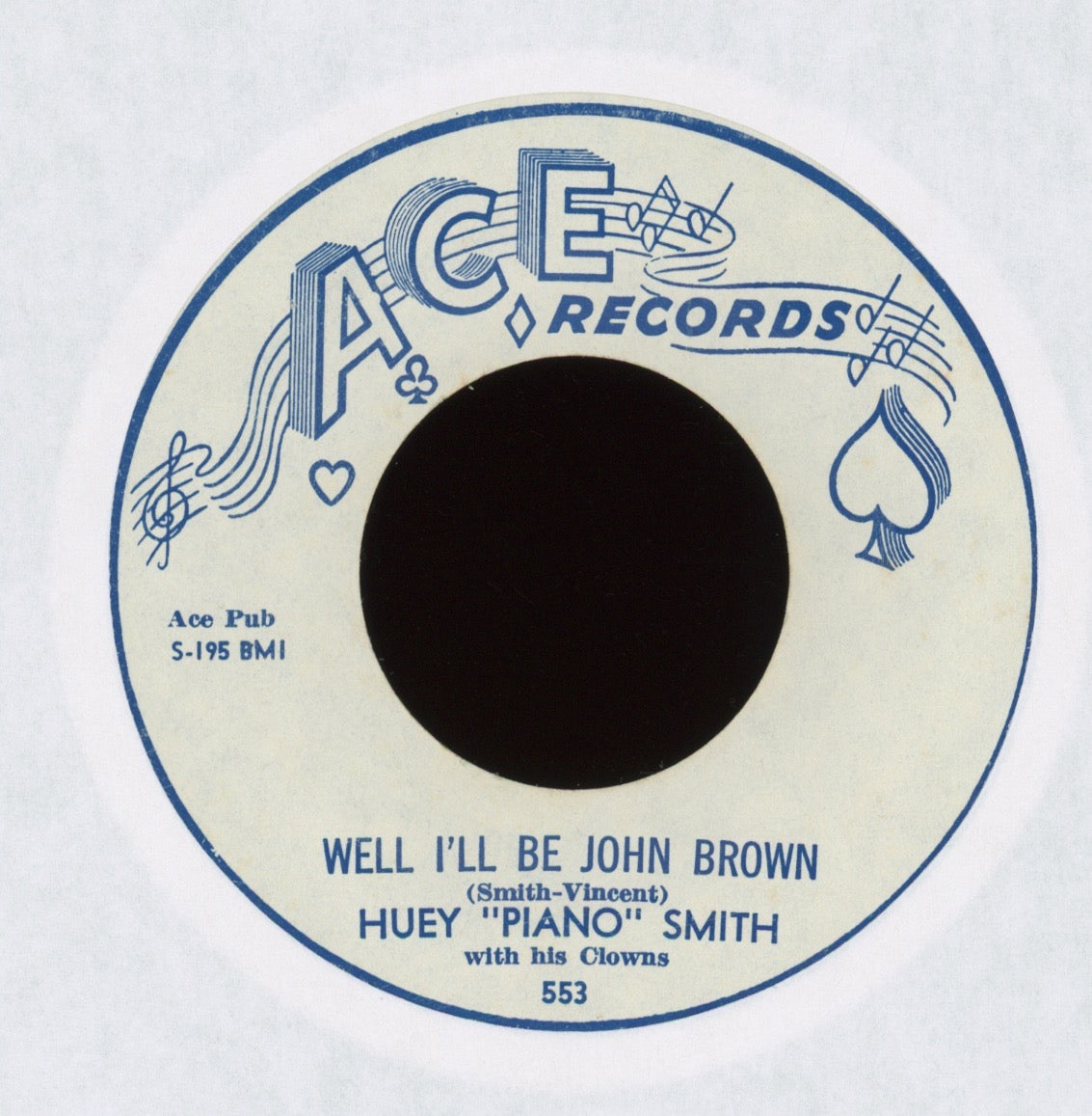 Huey "Piano" Smith & His Clowns - Don't You Know Yockomo on Ace NOLA R&B 45