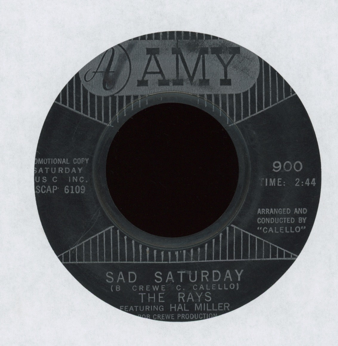 The Ray featuring Hal Miller - Love Another Girl on Amy Promo Northern Soul 45