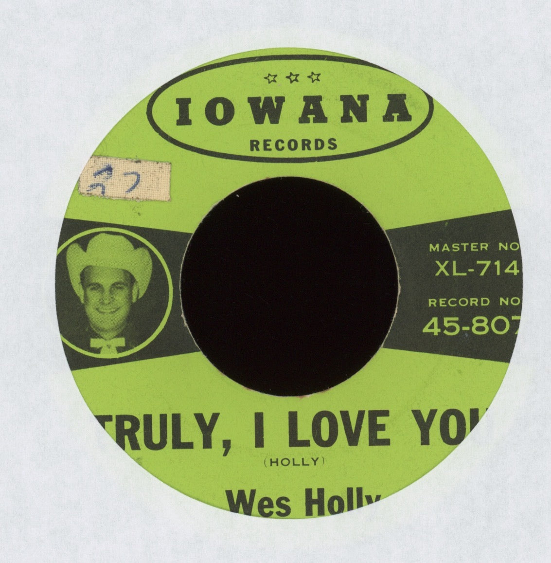Wes Holly - Shufflin' Shoes on Iowana Rockabilly 45