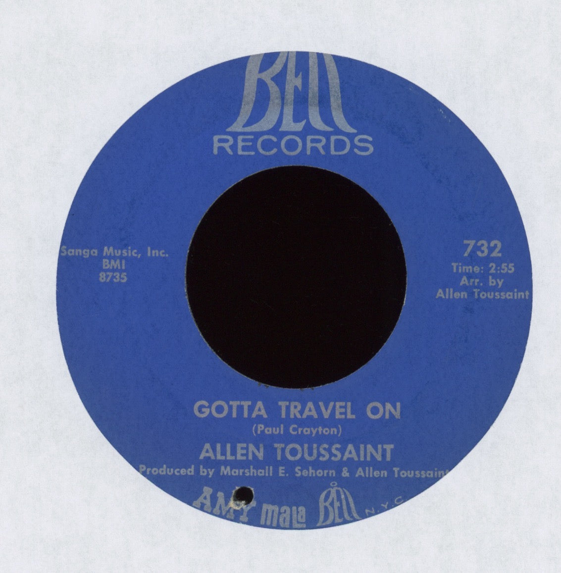 Allen Toussaint - Get Out Of My Life Woman on Bell Funk 45 Breaks