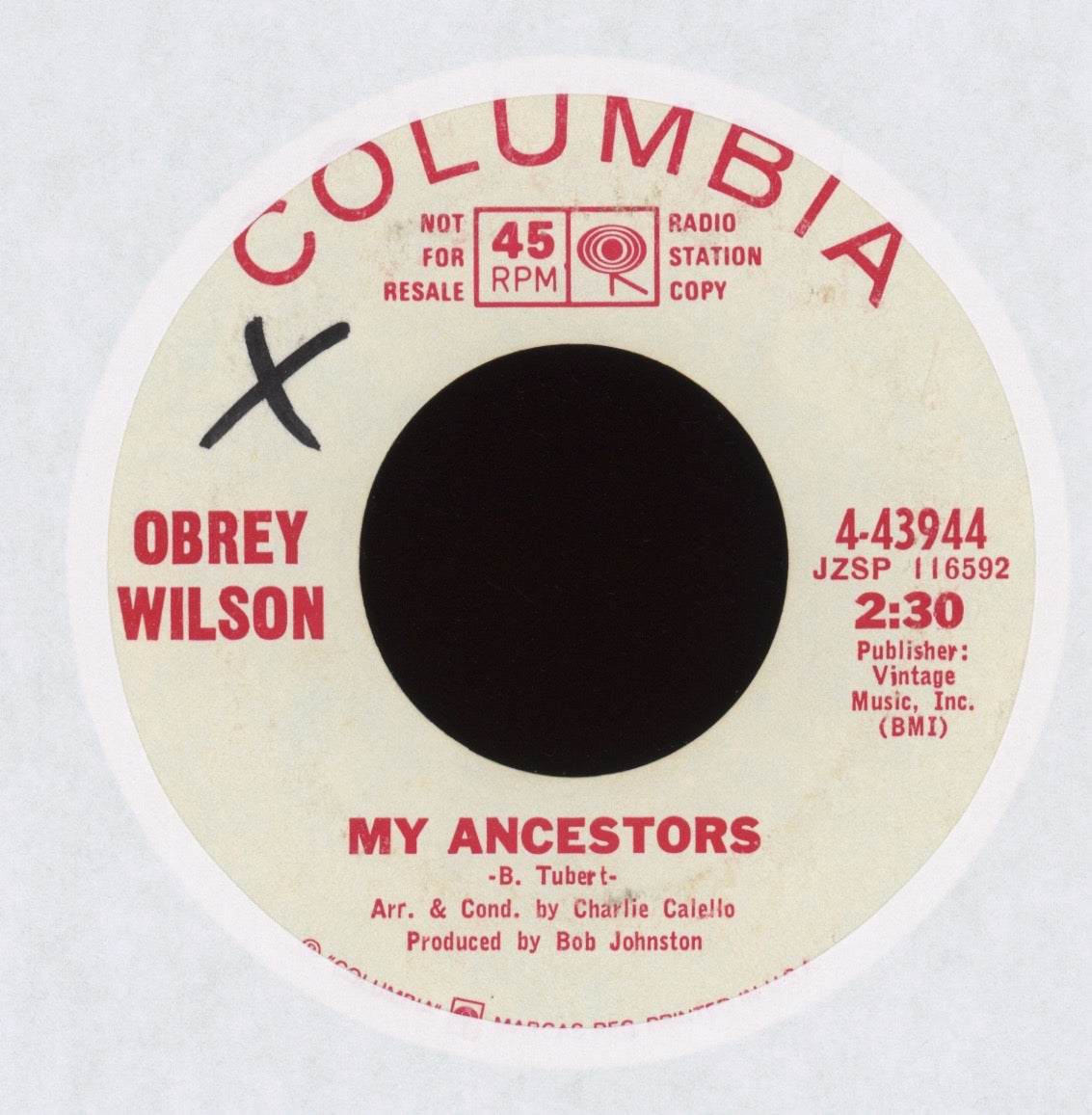 Obrey Wilson - If You Were There on Columbia Northern Soul 45