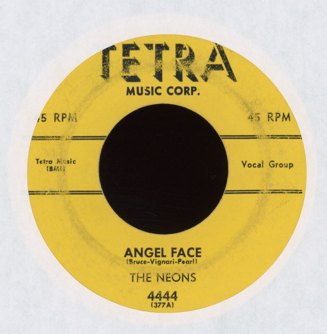 The Neons - Angel Face on Tetra R&B Doo Wop 45