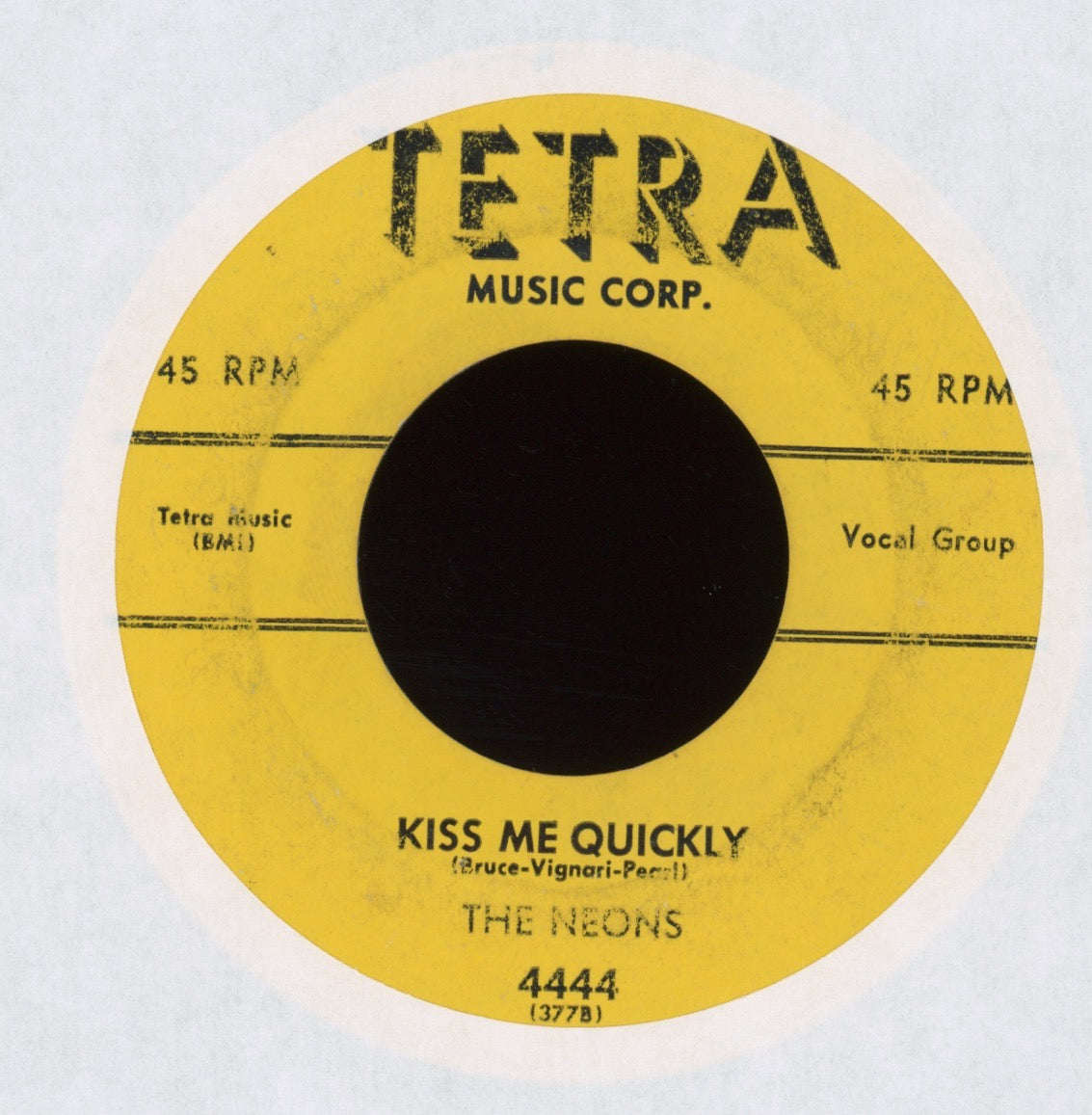 The Neons - Angel Face on Tetra R&B Doo Wop 45