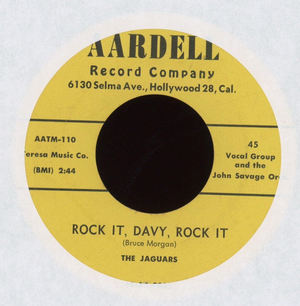 The Jaguars - Rock It Davy Rock It on Aardell R&B Doo Wop 45
