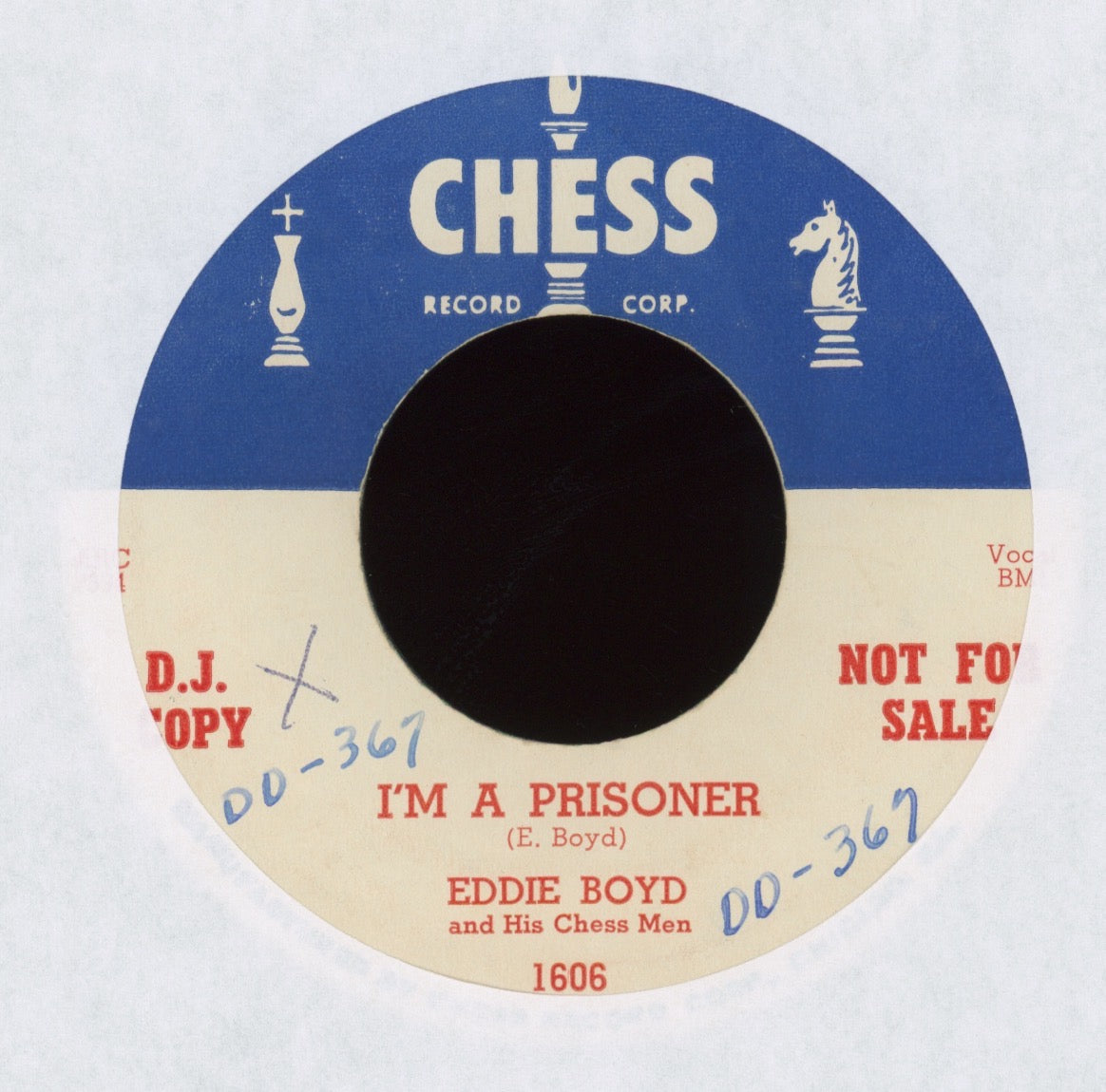 Eddie Boyd And The Chess Men - I'm A Prisoner / I've Been Deceived on Chess Rare Promo Blues 45