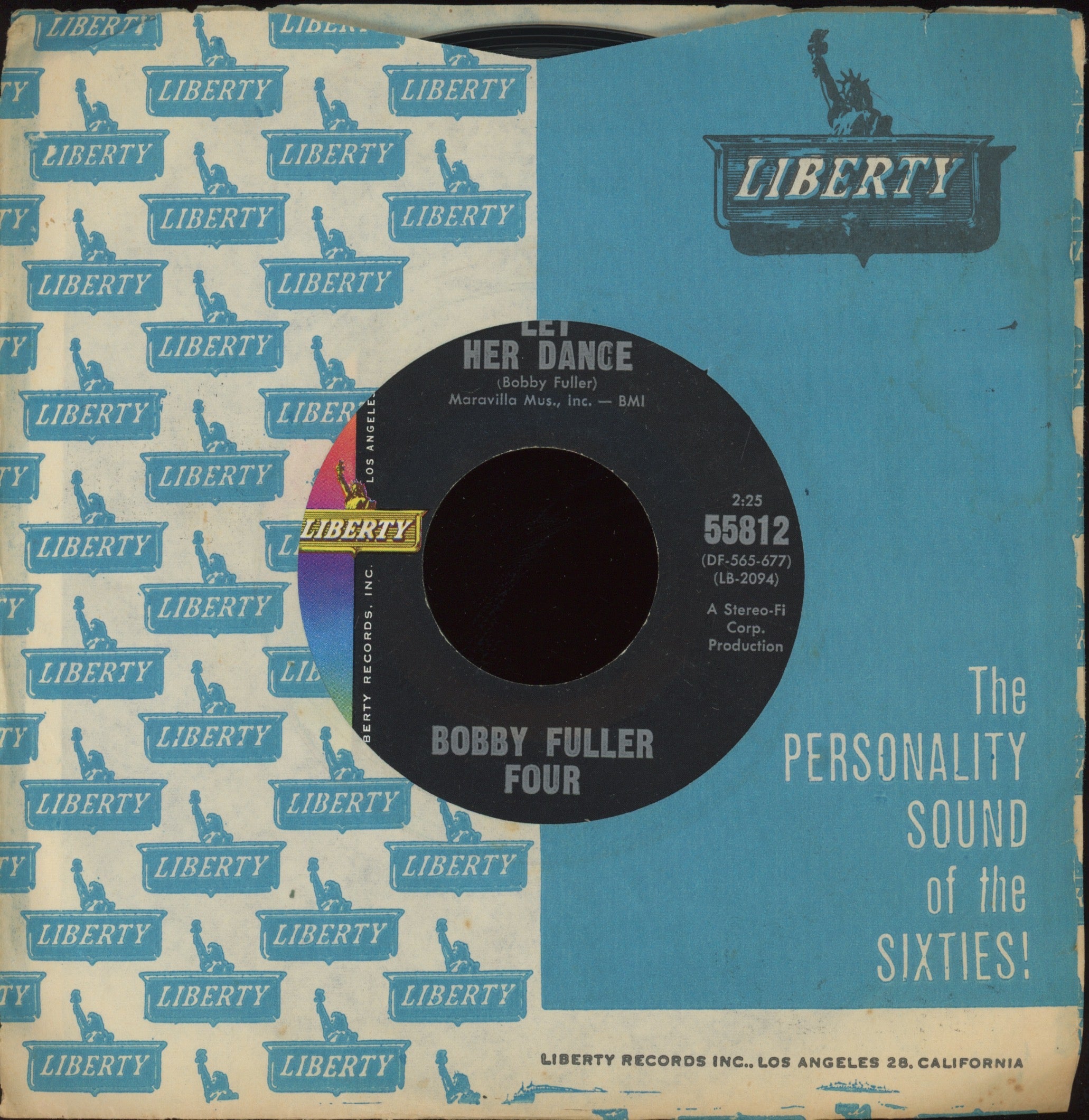 The Bobby Fuller Four - Let Her Dance on Liberty Garage 45