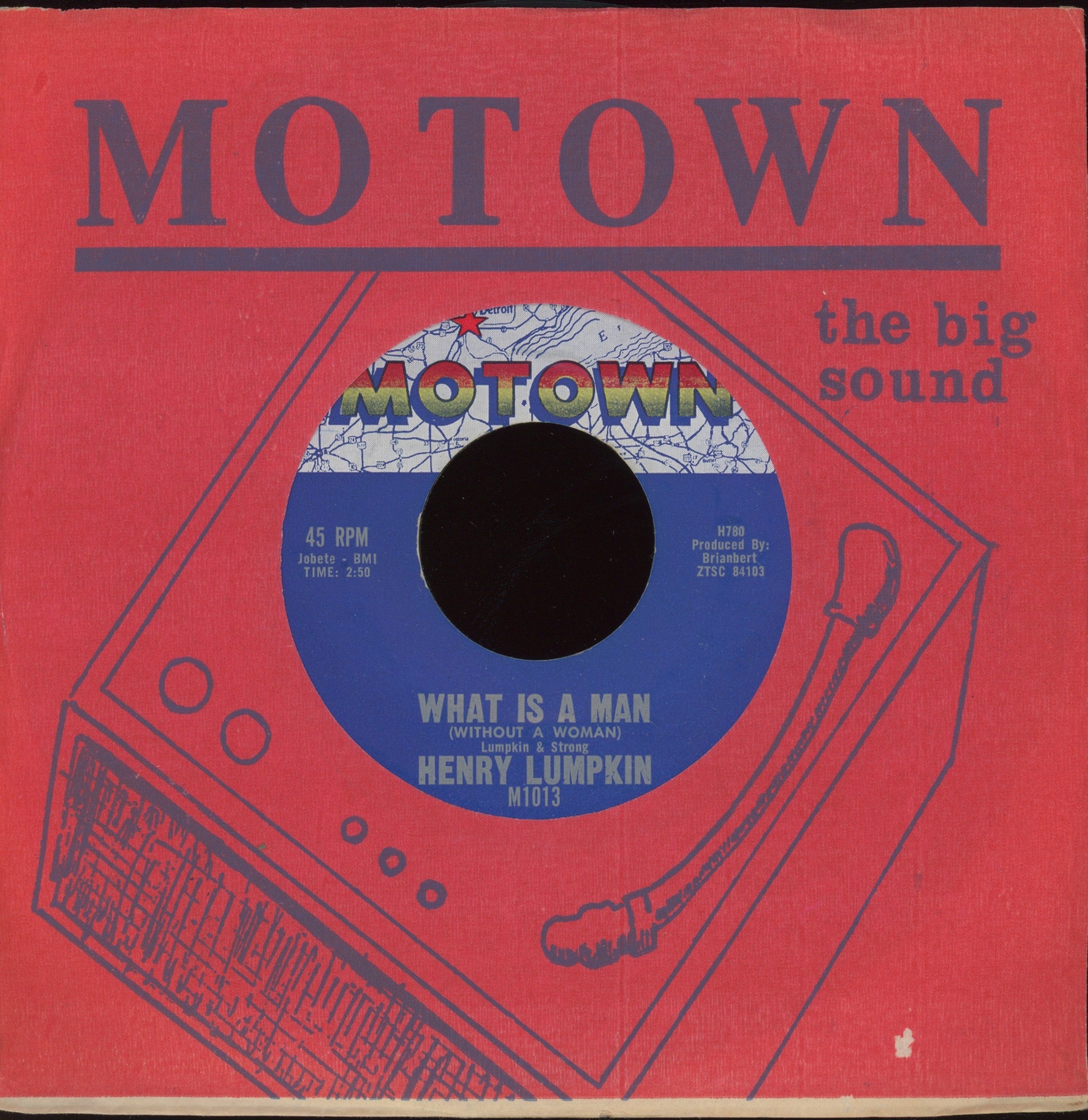 Henry Lumpkin - What Is A Man (Without A Woman) on Motown R&B 45